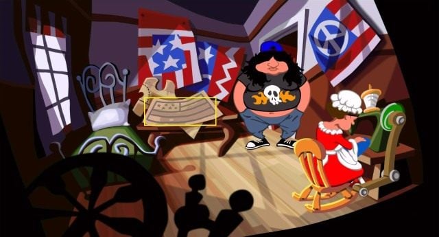 Przełącz się na Hoagiego, a następnie wróć do motelu i udaj się schodami na piętro - Pozyskaj składniki do produkcji super-baterii | Opis przejścia - Day of the Tentacle: Remastered - poradnik do gry