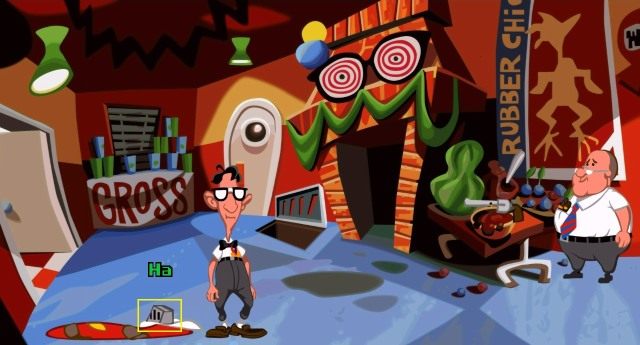 Przygotowanie do udziału w show rozpocznij od przekazania posiadanego skalpela Bernardowi - Przywróć zasilanie kapsuły Laverne | Opis przejścia - Day of the Tentacle: Remastered - poradnik do gry