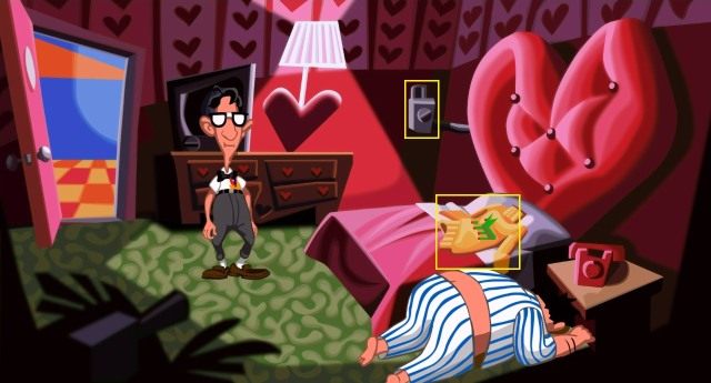 Udaj się na piętro motelu i ponownie wejdź w pierwsze drzwi - Przywróć zasilanie kapsuły Laverne | Opis przejścia - Day of the Tentacle: Remastered - poradnik do gry