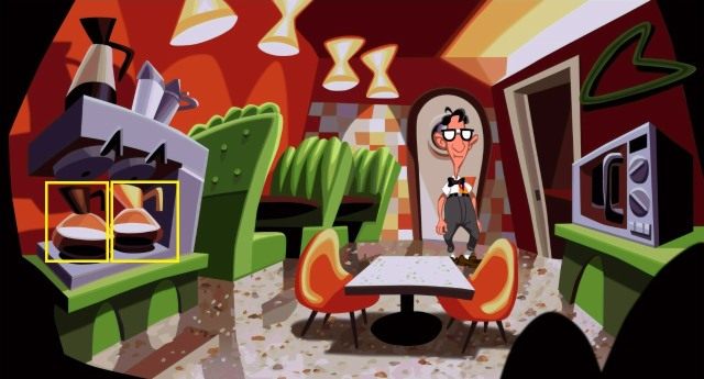 Wróć na górę i przez pokój z kominkiem udaj się do kuchni - Zdobądź diament do maszyny czasu | Opis przejścia - Day of the Tentacle: Remastered - poradnik do gry