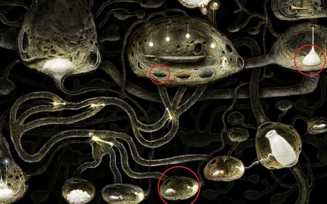 Po zdobyciu pamiątki dźwiękowej poproś o drugą kulkę - Uwolnij pszczołę | Wielka Kłoda Samorost 3 - Samorost 3 - poradnik do gry