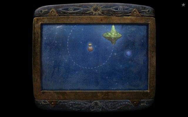 Wzbij się ponownie w kosmos i obierz kurs na planetę widoczną na powyższym obrazku - Uwolnij Księżyc | Planeta Wulkanów Samorost 3 - Samorost 3 - poradnik do gry