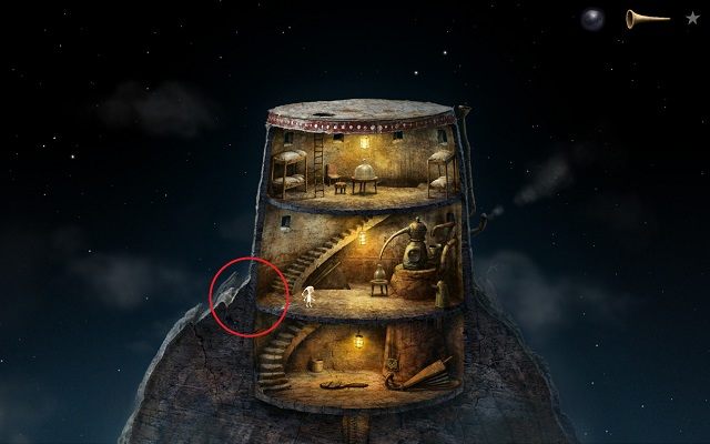 Wyjdź z korzystając z głównego wyjścia - Pokonaj hydrę | Planeta mnichów Samorost 3 - Samorost 3 - poradnik do gry