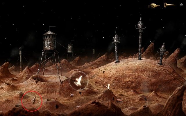 Po wykonaniu tego zadania zdobędziesz kolejną pamiątkę dźwiękową (Osiągnięcie Krab Pustelnik - Steam) - Uruchom Windę | Planeta Wulkanów Samorost 3 - Samorost 3 - poradnik do gry