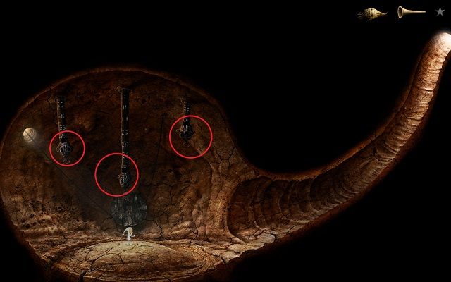 W kraterze małego wulkanu zobaczysz powyższy widok - Uruchom Windę | Planeta Wulkanów Samorost 3 - Samorost 3 - poradnik do gry