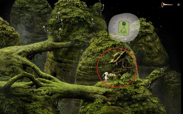 Głównemu bohaterowi bardzo zależy na scyzoryka grzybiarza - Śpiewające duszki | Planeta Dom Samorost 3 - Samorost 3 - poradnik do gry