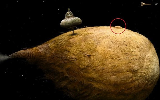 Zanim wyruszymy na kolejną planetę, musimy zrobić krótki przystanek na komecie, która krąży po orbicie planety drugiej - Zagadka z gwiazdą | Włochata Kometa Samorost 3 - Samorost 3 - poradnik do gry