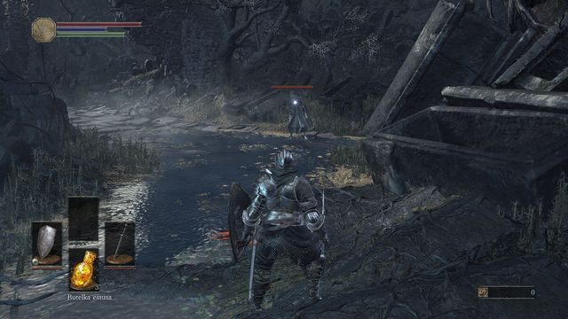 Namierzanie przeciwnika pozwoli Ci na utrzymanie go cały czas w zasięgu wzroku. - Bonus - Cmentarz Popiołu i Iudex Gundyr w Dark Souls 3 - Dark Souls III - opis przejścia i sekrety