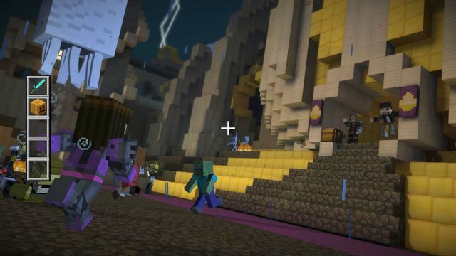 Wybierz dowolną miksturę, którą oferuje ci Ivor po czym wejdź do środka świątyni i skonfrontuj się z Aidenem - Rozdział 6 | Epizod 5 - Order Up! | Minecraft Story Mode - Minecraft: Story Mode - poradnik do gry