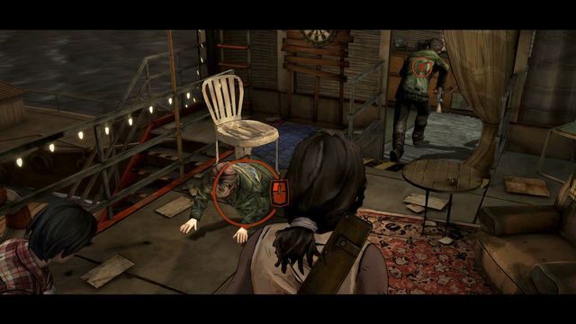 Po krótkiej rozmowie, wybierz którą osobę chcesz zaatakować - Rozdział 1 | Epizod 2 - Give No Shelter - The Walking Dead: Michonne - poradnik do gry