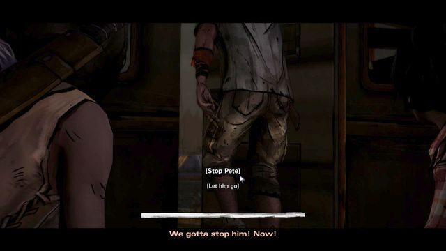 Pierwszy ważny wybór odnosi się do wydarzeń z pierwszego rozdziału tego epizodu - Ważne wybory | Epizod 2 - Give No Shelter - The Walking Dead: Michonne - poradnik do gry