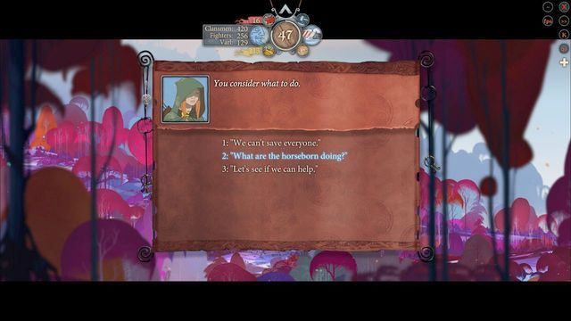 Pierwsze ważne wydarzenie będzie miało miejsce po przybyciu do Ettinkbekkr - Droga do Old Wood | Rozdział 12 | The Banner Saga 2 - The Banner Saga 2 - poradnik do gry