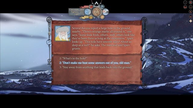 W kolejnych dniach wędrówki twoja karawana dotrze do wielkiej dziury w drodze - Droga do Einartoft | Rozdział 13 | The Banner Saga 2 - The Banner Saga 2 - poradnik do gry