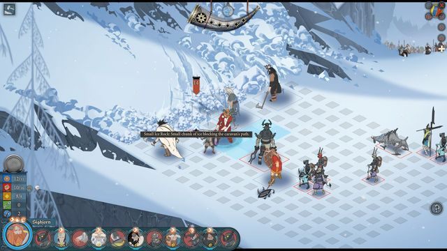 Podczas wędrówki karawana natknie się na zasypane przejście - Droga do Old Ford | Rozdział 13 | The Banner Saga 2 - The Banner Saga 2 - poradnik do gry