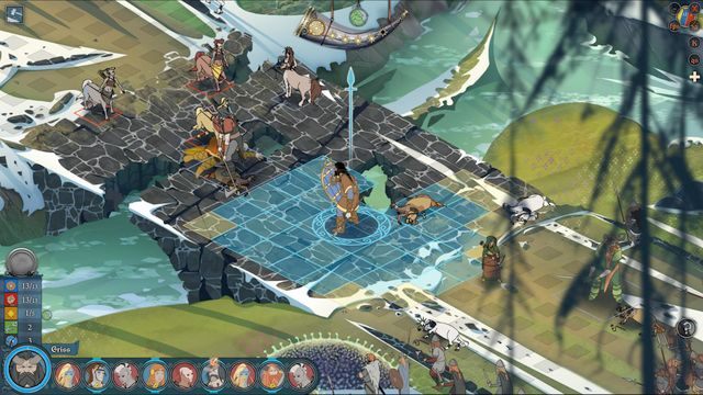 Po dotarciu karawany do mostu będziesz musiał stoczyć walkę z Horsebornami - Droga do Arberrang | Rozdział 14 | The Banner Saga 2 - The Banner Saga 2 - poradnik do gry