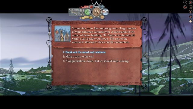 Po opuszczeniu Fiskivik możesz być świadkiem kolejnego zdarzenia - Droga do Arberrang | Rozdział 14 | The Banner Saga 2 - The Banner Saga 2 - poradnik do gry