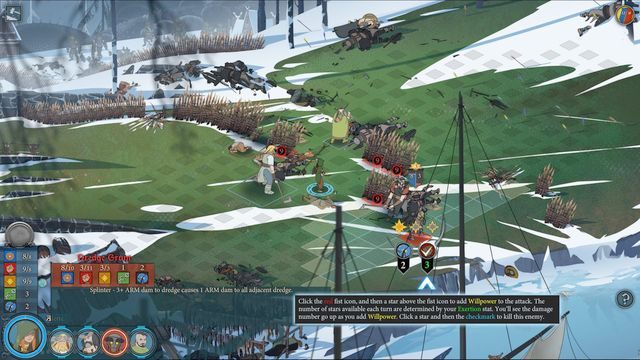 Siłę woli najczęściej wykorzystuje się do usprawniania skuteczności ataków - Wykorzystywanie siły woli | Walka | The Banner Saga 2 - The Banner Saga 2 - poradnik do gry