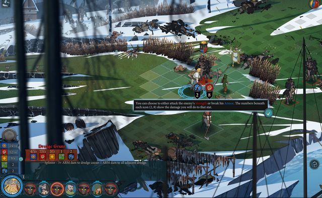 W pierwszej walce tutorialowej nie możesz podejmować własnych decyzji - Prolog | Rozdział 8 / Chapter 8 | The Banner Saga 2 - The Banner Saga 2 - poradnik do gry