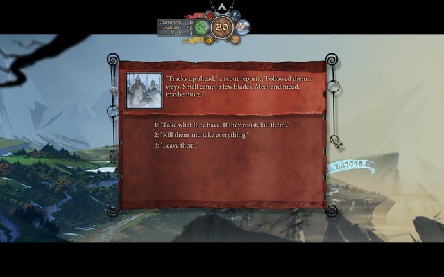 Mały obóz dostarczyć ci może trochę zapasów - Droga do Bindal | Rozdział 9 / Chapter 9 | The Banner Saga 2 - The Banner Saga 2 - poradnik do gry