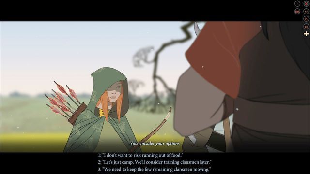 Warto rozbić obóz by potrenować i zyskać kilkanaście punktów sławy - Droga do Grundar | Rozdział 10 / Chapter 10 | The Banner Saga 2 - The Banner Saga 2 - poradnik do gry