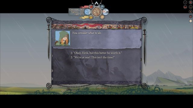 Ważna decyzja strategiczna. Wybierz mądrze. - Droga do Grundar | Rozdział 10 / Chapter 10 | The Banner Saga 2 - The Banner Saga 2 - poradnik do gry