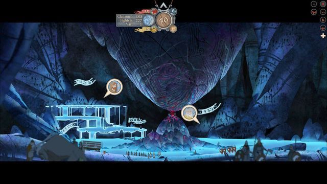 Mając chwilę czasu możesz porozmawiać z bohaterami przy źrodłach - Droga przez podziemia | Rozdział 11 / Chapter 11 | The Banner Saga 2 - The Banner Saga 2 - poradnik do gry