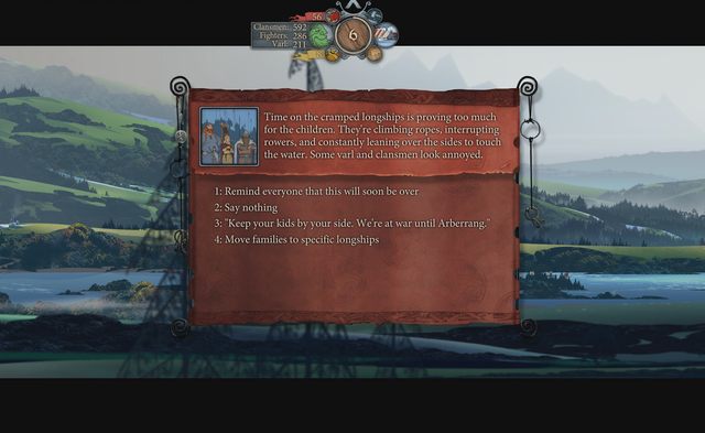 Dzieci zawsze są problemem, szczególnie na statku - Podróż do Ormsdalr | Rozdział 8 / Chapter 8 | The Banner Saga 2 - The Banner Saga 2 - poradnik do gry