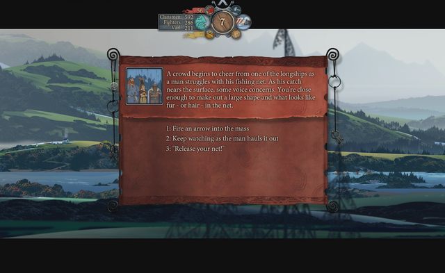 Małe wydarzenie związane z łowieniem ryb, nie wpływa na dalsze etapy - Podróż do Ormsdalr | Rozdział 8 / Chapter 8 | The Banner Saga 2 - The Banner Saga 2 - poradnik do gry