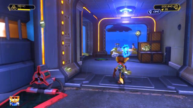 Karty tej nie da się przegapić - zdobędziesz ją zaraz po rozwiązaniu pierwszej zagadki intruzera. - Ratchet & Clank: Karty ŻUBR-a/RYNO holocard - lista, wszystkie holokarty - Ratchet & Clank - poradnik do gry
