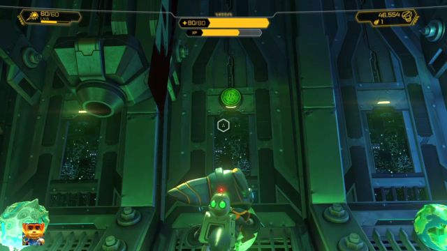 Przycisk służący do wysunięcia drabinki prowadzącej do Złotej Śrubki. - Ratchet & Clank: Złote Śrubki/Gold Bolt - lista, wszystkie śrubki - Ratchet & Clank - poradnik do gry