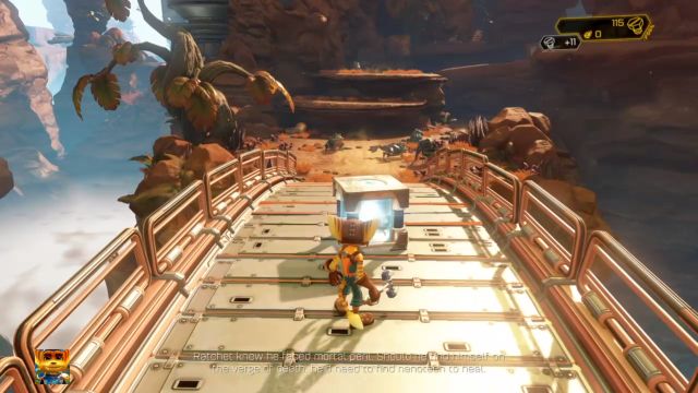 Te pudełka zawierają leczenie. - Ratchet & Clank: Planeta Veldin - solucja, opis przejścia, wszystkie zadania - Ratchet & Clank - poradnik do gry