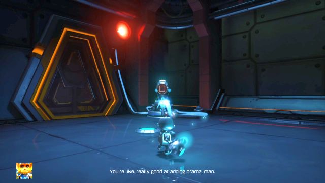 Kolejny robot, tym razem wykorzystywany do zasilania mechanizmów. - Ratchet & Clank: Planeta Veldin - solucja, opis przejścia, wszystkie zadania - Ratchet & Clank - poradnik do gry