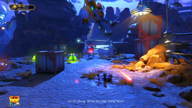 Opanowanie uników to jedna z najważniejszych rzeczy. - Ratchet & Clank: Planeta Veldin - solucja, opis przejścia, wszystkie zadania - Ratchet & Clank - poradnik do gry