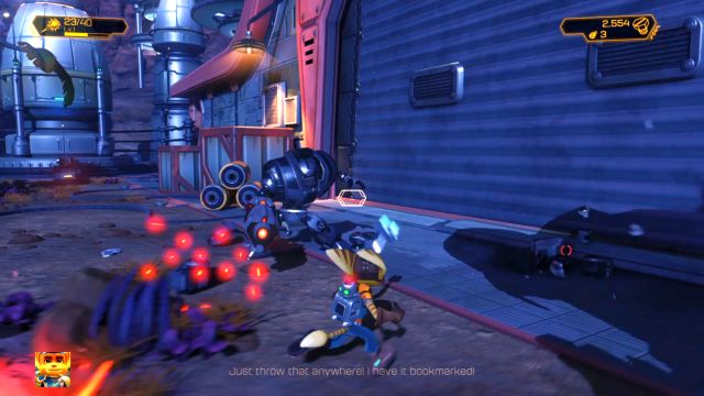 Jeszcze tylko kilku wrogów i hangar stanie otworem... - Ratchet & Clank: Planeta Veldin - solucja, opis przejścia, wszystkie zadania - Ratchet & Clank - poradnik do gry