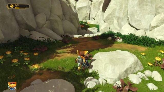 Przejście prowadzące do sekretnej jaskini. - Ratchet & Clank: Planeta Novalis - solucja, opis przejścia, wszystkie zadania - Ratchet & Clank - poradnik do gry