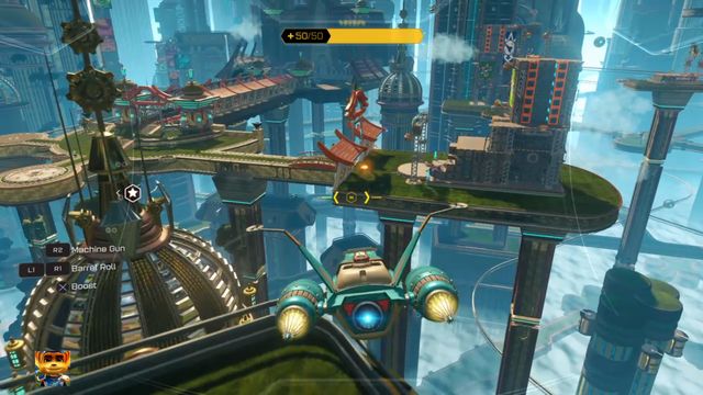 Misja rozpoczyna się za sterami myśliwca. - Ratchet & Clank: Planeta Kerwan - solucja, opis przejścia, wszystkie zadania - Ratchet & Clank - poradnik do gry