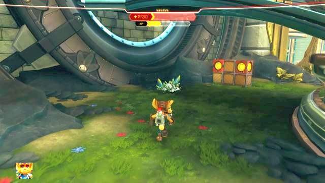 Pod schodami znajdziesz złoże Raritarium. - Ratchet & Clank: Planeta Kerwan - solucja, opis przejścia, wszystkie zadania - Ratchet & Clank - poradnik do gry