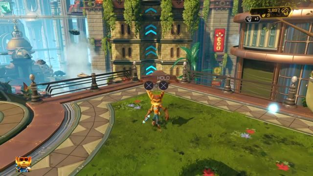 Przeszybuj na drugą stronę przy pomocy zdobytego gadżetu. - Ratchet & Clank: Planeta Kerwan - solucja, opis przejścia, wszystkie zadania - Ratchet & Clank - poradnik do gry