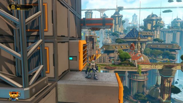 Wystarczy poczekać do odpowiedniego momentu, zanim odda się skok. - Ratchet & Clank: Planeta Kerwan - solucja, opis przejścia, wszystkie zadania - Ratchet & Clank - poradnik do gry