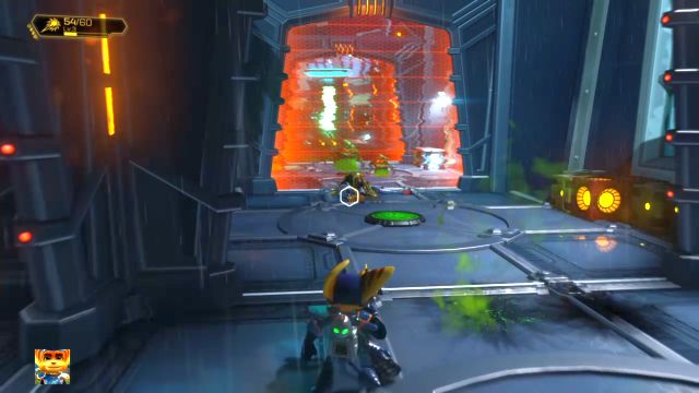Wyłączaj kolejne pola siłowe i eliminuj wrogów. - Ratchet & Clank: Planeta Rilgar - solucja, opis przejścia, wszystkie zadania - Ratchet & Clank - poradnik do gry
