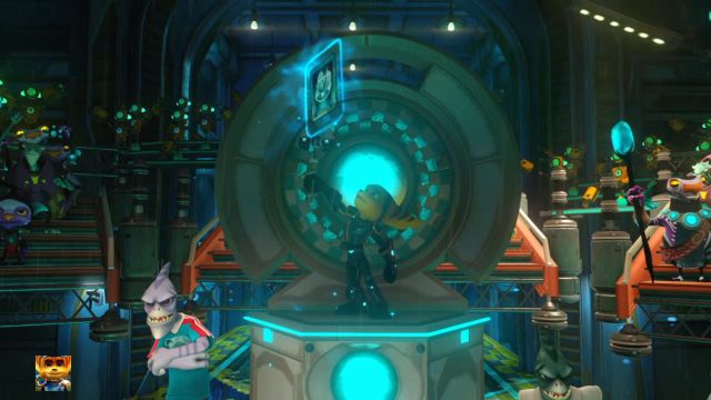 ... a poziom złoty także jedną z kart ŻUBR-a. - Ratchet & Clank: Planeta Rilgar - solucja, opis przejścia, wszystkie zadania - Ratchet & Clank - poradnik do gry