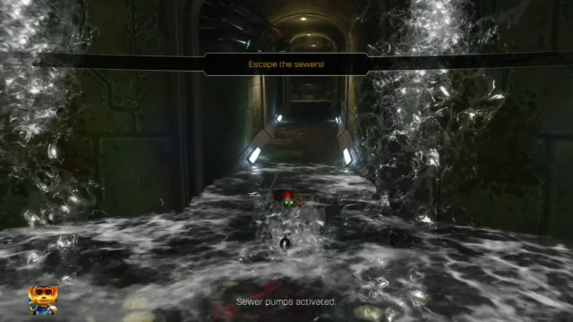 Po aktywacji przycisku trzeba się spieszyć. - Ratchet & Clank: Planeta Rilgar - solucja, opis przejścia, wszystkie zadania - Ratchet & Clank - poradnik do gry