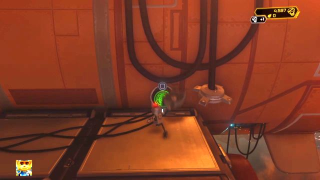 Uderz w przycisk by otworzyć przejście. - Ratchet & Clank: Planeta Nebula G34 - solucja, opis przejścia, wszystkie zadania - Ratchet & Clank - poradnik do gry