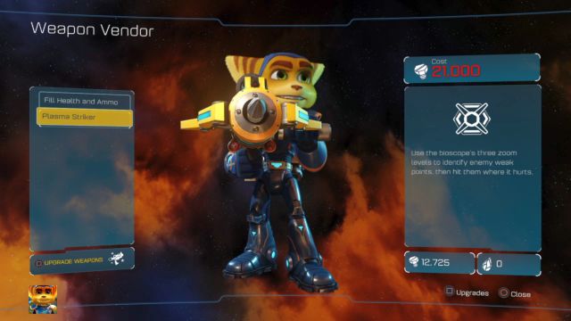 Snajperka Plazokarmiciel nie przydaje się zbytnio w grze. - Ratchet & Clank: Planeta Gaspar - solucja, opis przejścia, wszystkie zadania - Ratchet & Clank - poradnik do gry