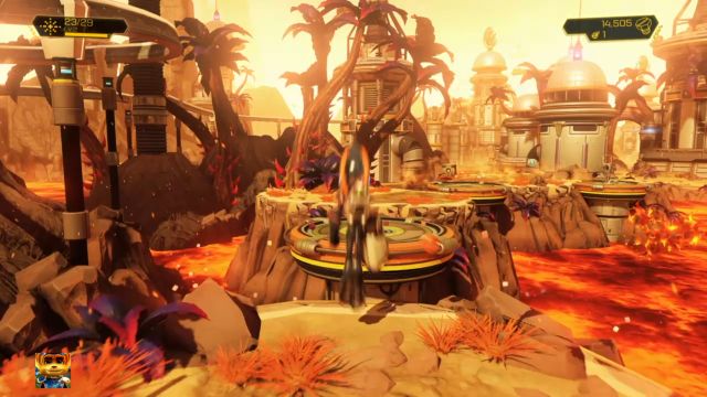 Kolejna wieżyczka i kolejna brama do zniszczenia. - Ratchet & Clank: Planeta Gaspar - solucja, opis przejścia, wszystkie zadania - Ratchet & Clank - poradnik do gry