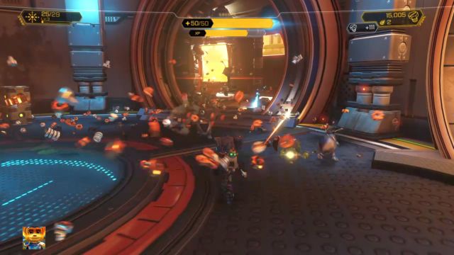 Doskonałe miejsce do farmienia surowców. - Ratchet & Clank: Planeta Gaspar - solucja, opis przejścia, wszystkie zadania - Ratchet & Clank - poradnik do gry