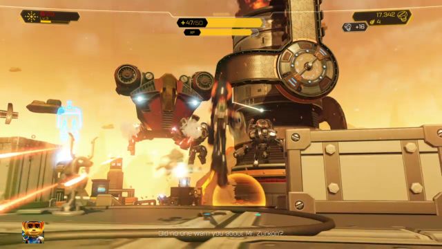 Tak jak wcześniej - warto eliminować wrogów własną bronią, by otrzymywać doświadczenie. - Ratchet & Clank: Planeta Gaspar - solucja, opis przejścia, wszystkie zadania - Ratchet & Clank - poradnik do gry