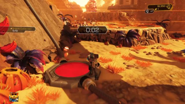 Tego typu przycisków jest na tej planecie masa. - Ratchet & Clank: Planeta Gaspar - solucja, opis przejścia, wszystkie zadania - Ratchet & Clank - poradnik do gry