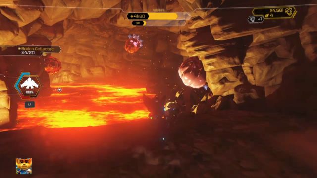 Nie przegap mózgów wiszących na ścianach jaskini. - Ratchet & Clank: Planeta Gaspar - solucja, opis przejścia, wszystkie zadania - Ratchet & Clank - poradnik do gry