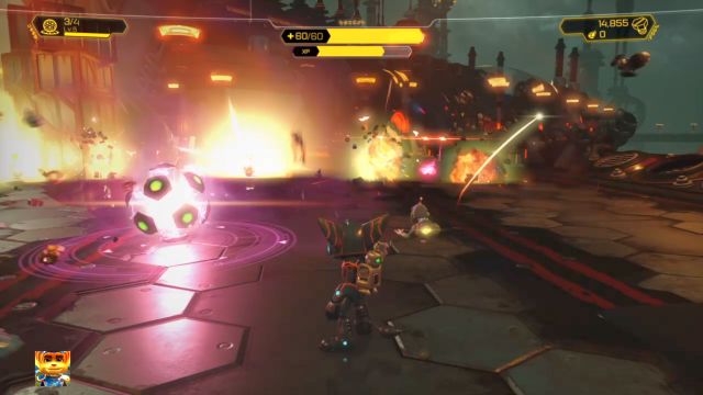 Protonowy Dudnik to najlepsza recepta na chmarę wrogów. - Ratchet & Clank: Planeta Quartu - solucja, opis przejścia, wszystkie zadania - Ratchet & Clank - poradnik do gry